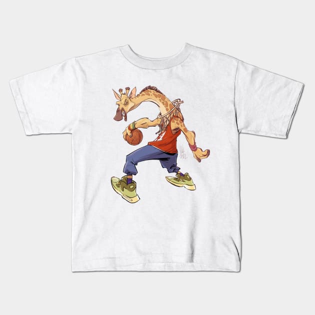 TMNT Half Court Kids T-Shirt by markodjeska